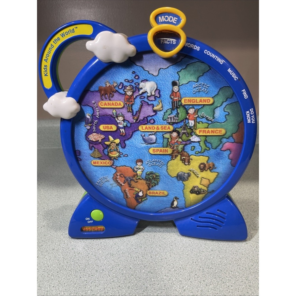 Fisher-Price Mattel Kids Around The World 2-Sided Lenticular See 'n Say 2000 Vtg